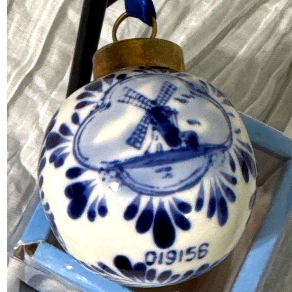 Delft Blue MINT 5cm Ornament #019156 Windmill Hand-Painted Holland New in Box